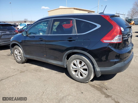 2013 Honda CR-V EX-L with VIN 2HKRM4H78DH675298, listed as a Copart auction lot 48744055 with 144,293 mi miles and Salvage Title. Bid and sale history available at carsss.com. Image 2.
