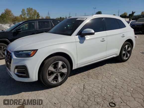 2024 Audi Q5 Premium Plus with VIN WA1BBAFY3R2040820, listed as a Copart auction lot 77135564 with 12,716 mi miles and Salvage title. Bid and sale history available at DreamBid. Image 1.