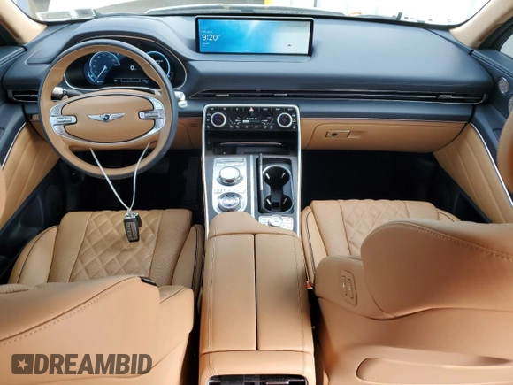 2024 Genesis GV80 with VIN KMUHCESC9RU163909, listed as a Copart auction lot 64429035 with 12,338 mi miles and Salvage title. Bid and sale history available at DreamBid. Image 8.