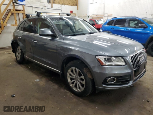 2015 Audi Q5 Premium Plus with VIN WA1LFAFP7FA111955, listed as a Copart auction lot 60423655 with 177,604 mi miles and Salvage title. Bid and sale history available at DreamBid. Image 4.