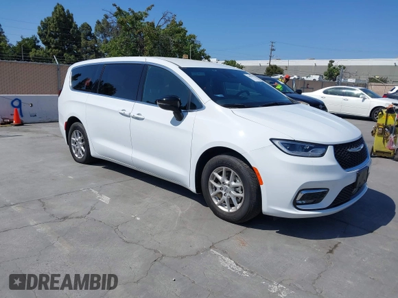 2024 Chrysler Pacifica Touring with VIN 2C4RC1FG7RR194974, listed as a IAAI auction lot 42459547 with 13,200 mi miles and . Bid and sale history available at DreamBid. Image 1.