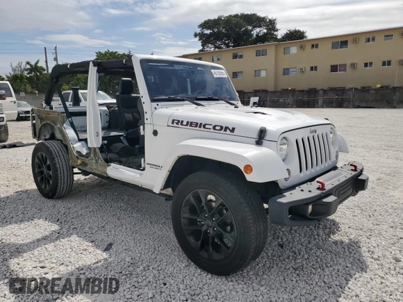 2016 Jeep Wrangler Unlimited Rubicon Hard Rock with VIN 1C4HJWFG3GL294803, listed as a Copart auction lot 45700565 with 35,034 mi miles and Salvage Title. Bid and sale history available at carsss.com. Image 4.