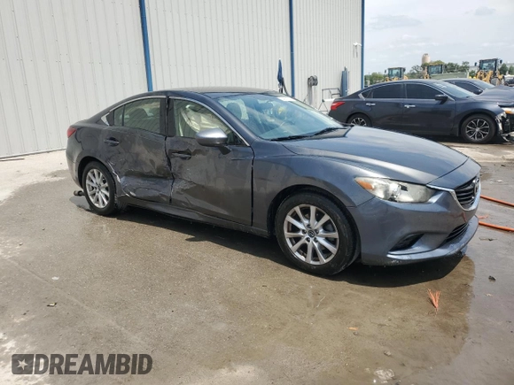 2015 Mazda 6 i Sport with VIN JM1GJ1U59F1219422, listed as a Copart auction lot 54201285 with 202,686 mi miles and Salvage Title. Bid and sale history available at DreamBid. Image 4.