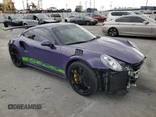 2016 Porsche 911 GT3 RS with VIN WP0AF2A99GS193209, listed as a Copart auction lot 51185225 with 8,083 mi miles and Salvage Title. Bid and sale history available at carsss.com. Image 4.