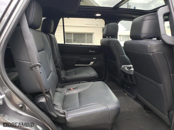2023 Toyota Sequoia SR5 with VIN 7SVAAABA0PX005655, listed as a Copart auction lot 48110165 with 27,290 mi miles and Salvage Title. Bid and sale history available at carsss.com. Image 11.