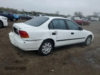 1998 Honda Civic LX with VIN 2HGEJ6676WH603129, listed as a Copart auction lot 52285505 with 49,646 mi miles and Salvage Title. Bid and sale history available at DreamBid. Image 3.
