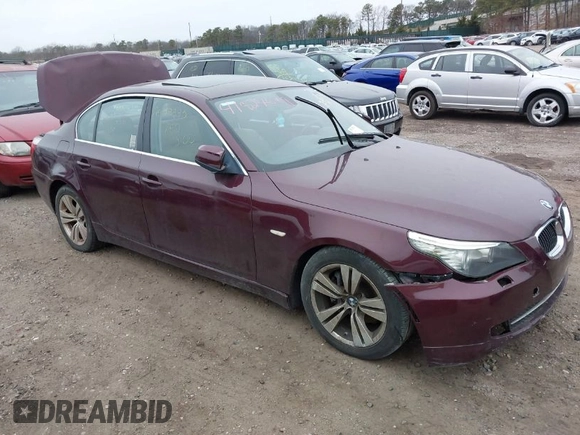 2010 BMW 5 Series 528i with VIN WBANU5C50AC442367, listed as a IAAI auction lot 41927679 with Not Provided miles and . Bid and sale history available at carsss.com. Image 1.