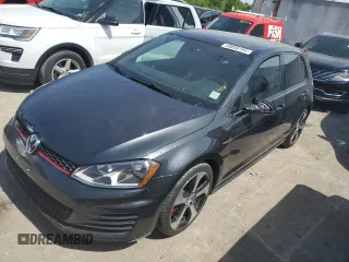 2015 Volkswagen Golf GTI Autobahn with VIN 3VW4T7AU1FM102591, listed as a Copart auction lot 49896194 with 74,947 mi miles and Salvage Title. Bid and sale history available at carsss.com. Image 1.
