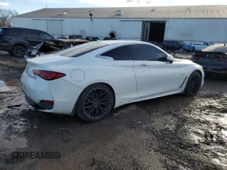 2017 Infiniti Q60 Sport with VIN JN1EV7EK5HM361533, listed as a Copart auction lot 42282715 with 95,439 mi miles and Salvage title. Bid and sale history available at DreamBid. Image 3.