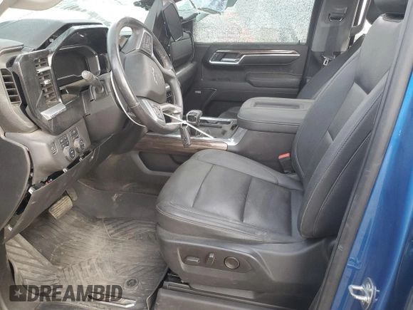 2022 Chevrolet Silverado 1500 LT Trail Boss with VIN 3GCUDFED3NG547626, listed as a Copart auction lot 51004645 with 51,555 mi miles and Salvage Title. Bid and sale history available at DreamBid. Image 7.