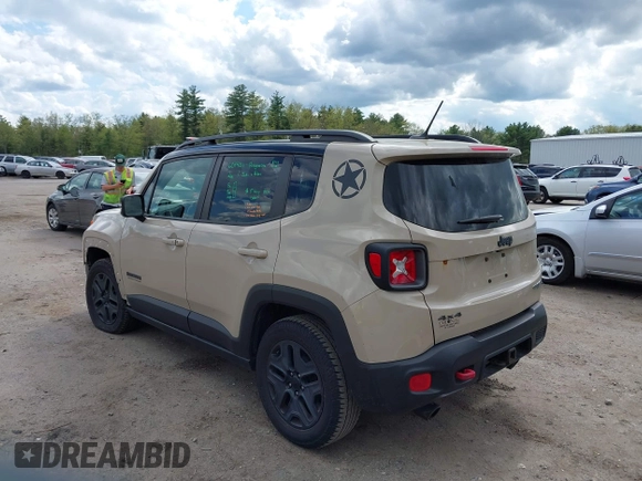 2017 Jeep Renegade Trailhawk z VIN ZACCJBCB8HPE88509, wystawiony jako IAAI lot #42210098 z przebiegiem 114 832 mil mil oraz . Historia ofert i sprzedaży dostępna na DreamBid. Obrazek 3.
