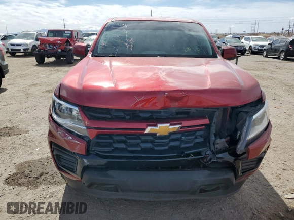 2021 Chevrolet Colorado 2WD Work Truck with VIN 1GCGSBEA3M1275299, listed as a Copart auction lot 45206925 with 50,225 mi miles and Salvage title. Bid and sale history available at DreamBid. Image 5.