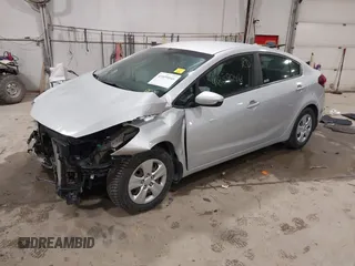 2017 Kia Forte LX with VIN 3KPFK4A78HE141215, listed as a IAAI auction lot 41859046 with 146,810 mi miles. Bid and sale history available at carsss.com. Image 2.