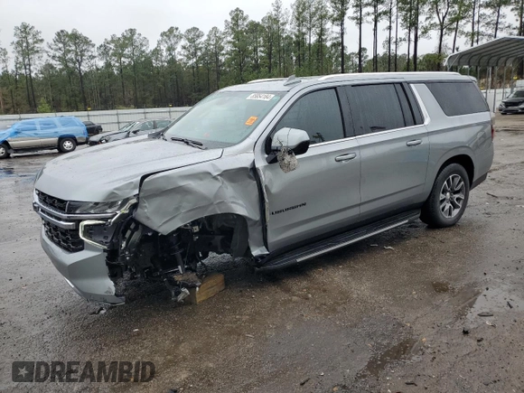 2024 Chevrolet Suburban LS with VIN 1GNSCBKD4RR220754, listed as a Copart auction lot 85854184 with 8,580 mi miles and Salvage Title. Bid and sale history available at DreamBid. Image 1.