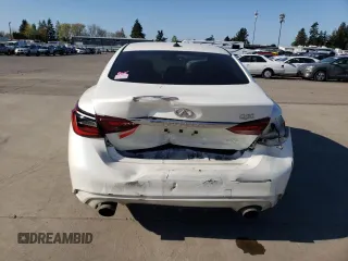 2018 Infiniti Q50 Luxe z VIN JN1EV7AP3JM350781, wystawiony jako Copart lot #53319295 z przebiegiem 53 886 mil mil oraz Szkoda całkowita • Salvage title. Historia ofert i sprzedaży dostępna na DreamBid. Obrazek 6.