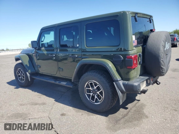 2024 Jeep Wrangler Rubicon z VIN 1C4PJXFG8RW226581, wystawiony jako Copart lot #55681685 z przebiegiem 17 738 mil mil oraz Szkoda całkowita • Salvage title. Historia ofert i sprzedaży dostępna na DreamBid. Obrazek 2.