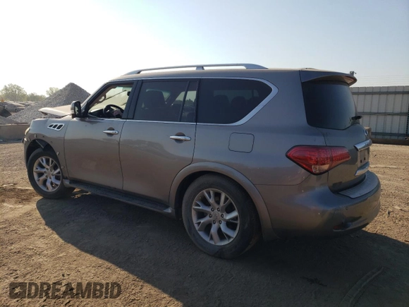 2012 Infiniti QX56 8-passenger with VIN JN8AZ2ND8C9715162, listed as a Copart auction lot 71669624 with 0 mi miles and Salvage Title. Bid and sale history available at carsss.com. Image 2.