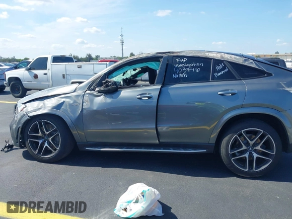 2021 Mercedes-Benz GLE 53 AMG with VIN 4JGFD6BB0MA403746, listed as a IAAI auction lot 42221763 with 68,541 mi miles and . Bid and sale history available at DreamBid. Image 13.