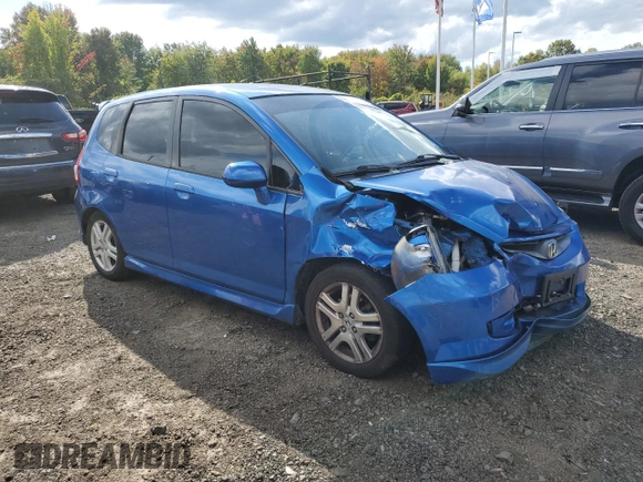 2008 Honda Fit Sport with VIN JHMGD38648S048984, listed as a Copart auction lot 73504714 with 138,657 mi miles and Salvage Title. Bid and sale history available at carsss.com. Image 4.