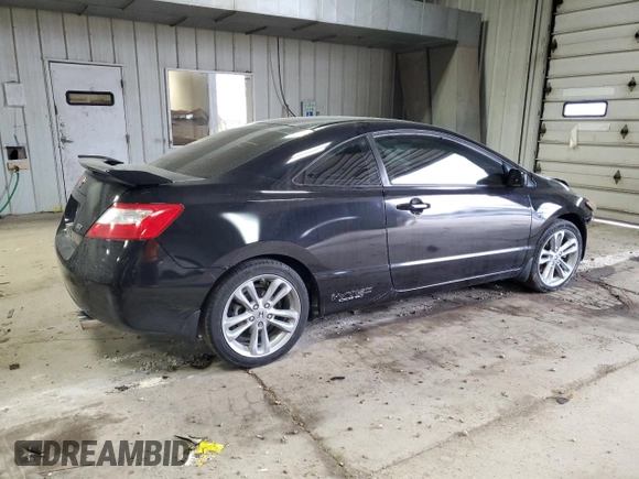 2008 Honda Civic Cpe Si with VIN 2HGFG21548H705159, listed as a Copart auction lot 43511485 with 141,600 mi miles and Clean Title. Bid and sale history available at carsss.com. Image 3.