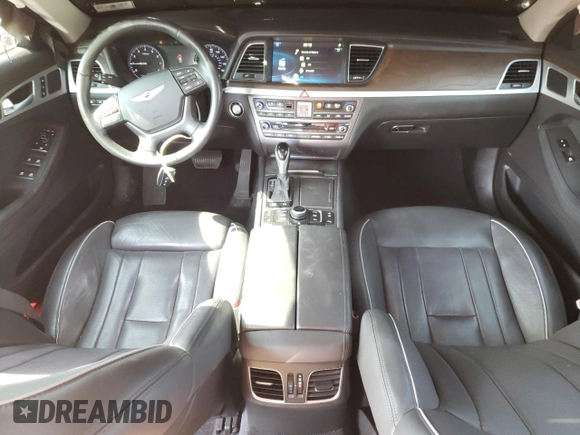 2015 Hyundai Genesis 3.8L with VIN KMHGN4JE9FU030497, listed as a Copart auction lot 58229074 with 166,236 mi miles and Salvage Title. Bid and sale history available at carsss.com. Image 8.
