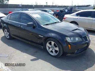 2008 Pontiac G8 GT with VIN 6G2EC57Y18L136838, listed as a IAAI auction lot 42034754 with 152,980 mi miles. Bid and sale history available at carsss.com. Image 1.