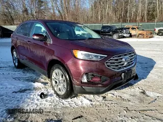 2022 Ford Edge Titanium with VIN 2FMPK4K99NBA68472, listed as a Copart auction lot 87975845 with 41,177 mi miles and Salvage Title. Bid and sale history available at carsss.com. Image 14.