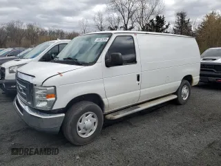 2012 Ford Econoline Cargo Recreational with VIN 1FTNE2EW3CDA72226, listed as a Copart auction lot 48075355 with 129,746 mi miles and Salvage Title. Bid and sale history available at carsss.com. Image 1.