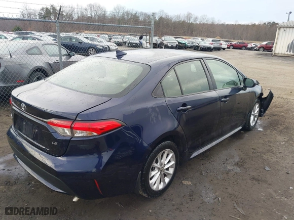2021 Toyota Corolla LE with VIN JTDVPMAE2MJ155121, listed as a IAAI auction lot 41683464 with 205,384 mi miles. Bid and sale history available at carsss.com. Image 4.