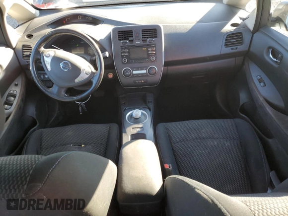 2015 Nissan LEAF SV with VIN 1N4AZ0CP8FC335118, listed as a Copart auction lot 44023525 with 75,071 mi miles and Salvage Title. Bid and sale history available at carsss.com. Image 8.