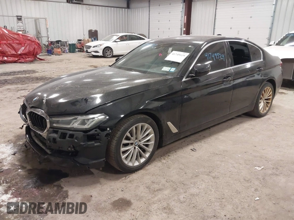 2021 BMW 5 Series 530i xDrive with VIN WBA13BJ09MCF64918, listed as a IAAI auction lot 41749529 with 90,076 mi miles and . Bid and sale history available at carsss.com. Image 2.