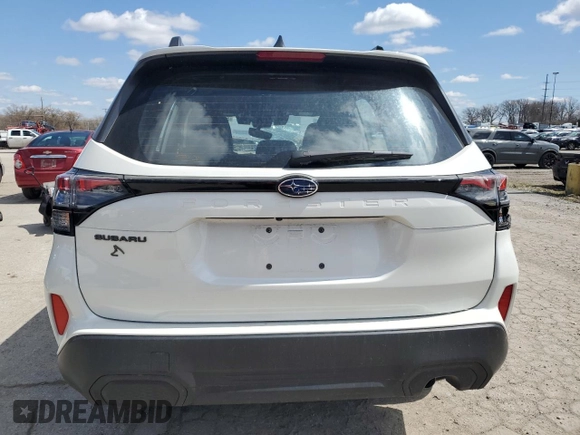 2025 Subaru Forester with VIN JF2SLDAC0SH476254, listed as a Copart auction lot 52015575 with 2,045 mi miles and Salvage title. Bid and sale history available at DreamBid. Image 6.