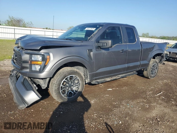 2023 Ford F-150 XL with VIN 1FTEX1CP5PKD56751, listed as a Copart auction lot 50373925 with 68,246 mi miles and Salvage title. Bid and sale history available at DreamBid. Image 1.