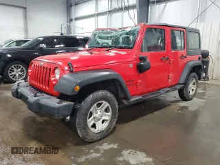 2015 Jeep Wrangler Unlimited Sport RHD with VIN 1C4BJWKG2FL604546, listed as a Copart auction lot 48612395 with 226,593 mi miles and Salvage title. Bid and sale history available at DreamBid. Image 1.