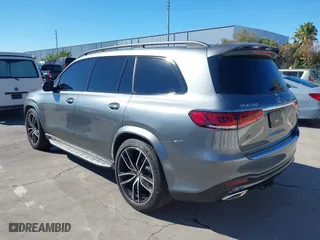 2020 Mercedes-Benz GLS with VIN 4JGFF8GE5LA176965, listed as a IAAI auction lot 40107588 with 56,508 mi miles. Bid and sale history available at carsss.com. Image 3.