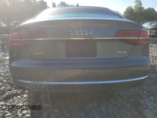 2015 Audi A8 with VIN WAUJGAFD3FN013026, listed as a Copart auction lot 67650374 with 88,064 mi miles and Salvage title. Bid and sale history available at DreamBid. Image 6.