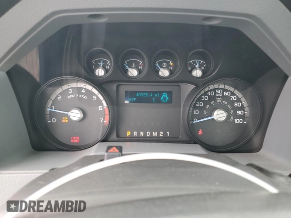 2014 Ford Super Duty F-250 SRW XL with VIN 1FTBF2B66EEB72886, listed as a Copart auction lot 53053355 with 40,925 mi miles and Salvage Title. Bid and sale history available at carsss.com. Image 9.