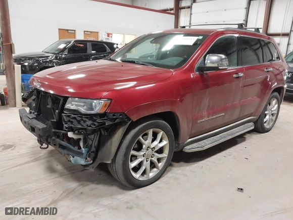2014 Jeep Grand Cherokee Summit with VIN 1C4RJFJT4EC308729, listed as a IAAI auction lot 41694212 with 175,654 mi miles. Bid and sale history available at carsss.com. Image 17.