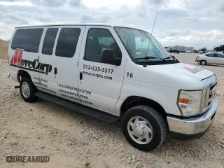 2014 Ford Econoline Wagon XL with VIN 1FBNE3BL4EDA25746, listed as a Copart auction lot 69606994 with 107,842 mi miles and Salvage Title. Bid and sale history available at carsss.com. Image 4.