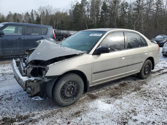 2003 Honda Civic DX with VIN 2HGES16463H927389, listed as a Copart auction lot 50411935 with 119,800 mi miles and Salvage Title. Bid and sale history available at carsss.com. Image 1.