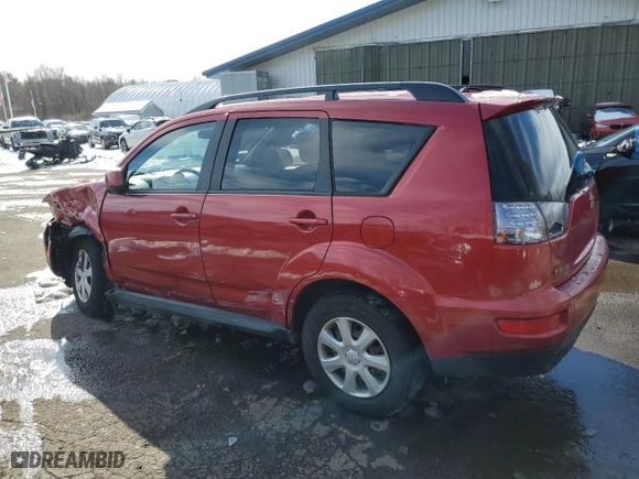 2012 Mitsubishi Outlander ES with VIN JA4AS2AW8CU030223, listed as a Copart auction lot 45006305 with 179,408 mi miles and Salvage Title. Bid and sale history available at carsss.com. Image 2.