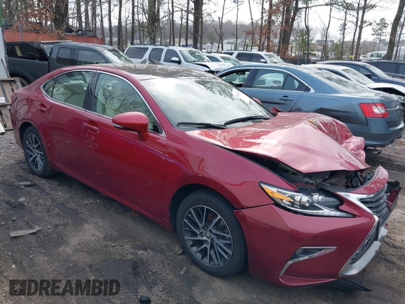 2018 Lexus ES with VIN 58ABK1GG1JU091726, listed as a IAAI auction lot 41618079 with 67,392 mi miles. Bid and sale history available at carsss.com. Image 1.