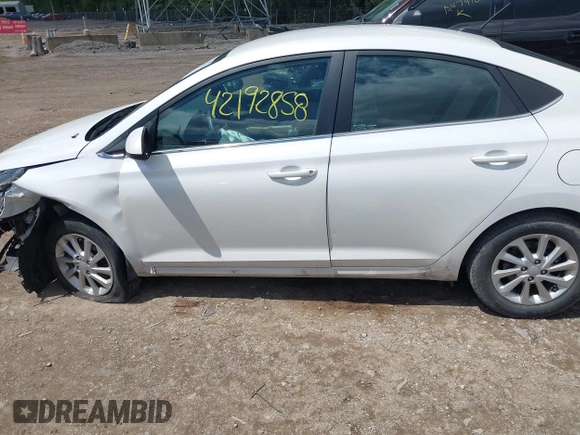 2021 Hyundai Accent SE with VIN 3KPC24A66ME137023, listed as a IAAI auction lot 42192858 with 58,197 mi miles and . Bid and sale history available at DreamBid. Image 14.