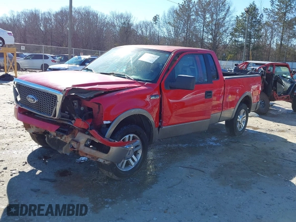 2005 Ford F-150 XLT with VIN 1FTPX12555NB76674, listed as a IAAI auction lot 41371363 with 137,782 mi miles. Bid and sale history available at carsss.com. Image 18.