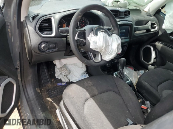 2020 Jeep Renegade Sport with VIN ZACNJBAB7LPL02959, listed as a Copart auction lot 59115815 with 74,307 mi miles and Salvage title. Bid and sale history available at DreamBid. Image 8.