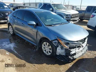 2021 Toyota Corolla LE with VIN JTDEPMAE6MJ117973, listed as a IAAI auction lot 41732795 with 47,026 mi miles. Bid and sale history available at carsss.com. Image 1.