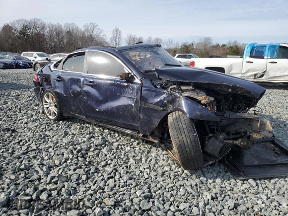 2016 Jaguar XF 35t Prestige with VIN SAJBE4BV1GCY21855, listed as a Copart auction lot 45766485 with Not Provided miles and Salvage Title. Bid and sale history available at DreamBid. Image 4.