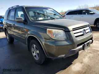 2006 Honda Pilot EX-L with VIN 5FNYF28516B047058, listed as a Copart auction lot 47666375 with 166,349 mi miles and Salvage Title. Bid and sale history available at carsss.com. Image 4.
