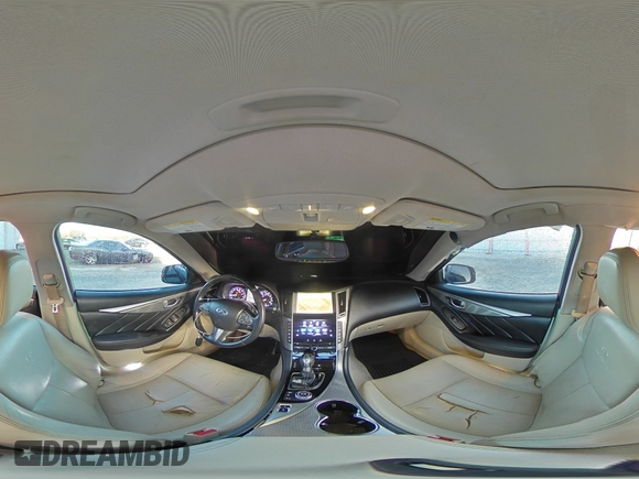 2014 Infiniti Q50 z VIN JN1BV7AP2EM672854, wystawiony jako Copart lot #78478594 z przebiegiem 122 796 mil mil oraz Szkoda całkowita • Salvage title. Historia ofert i sprzedaży dostępna na DreamBid. Obrazek 13.