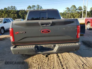 2017 Ford F-150 XL with VIN 1FTEW1CGXHKD42803, listed as a Copart auction lot 52357785 with 129,309 mi miles and Salvage title. Bid and sale history available at DreamBid. Image 6.